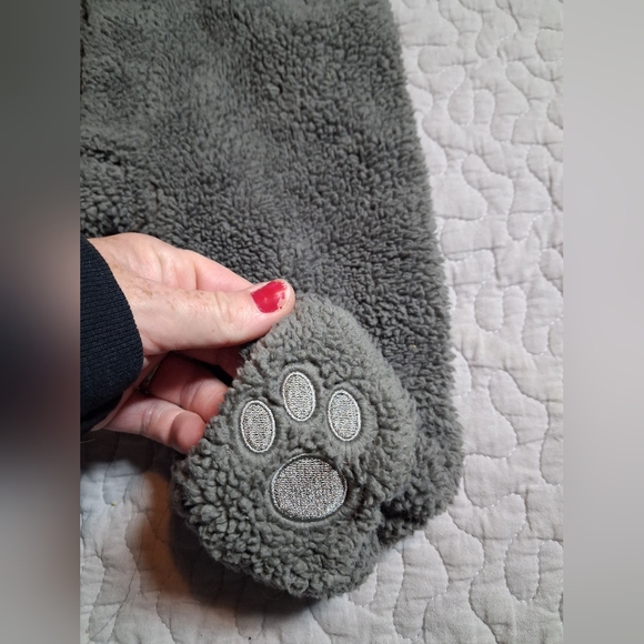 Magnetic Me Grey Bear Bunting Suit Foldover Mittens Size 0-3 Months Gray - Picture 2 of 7